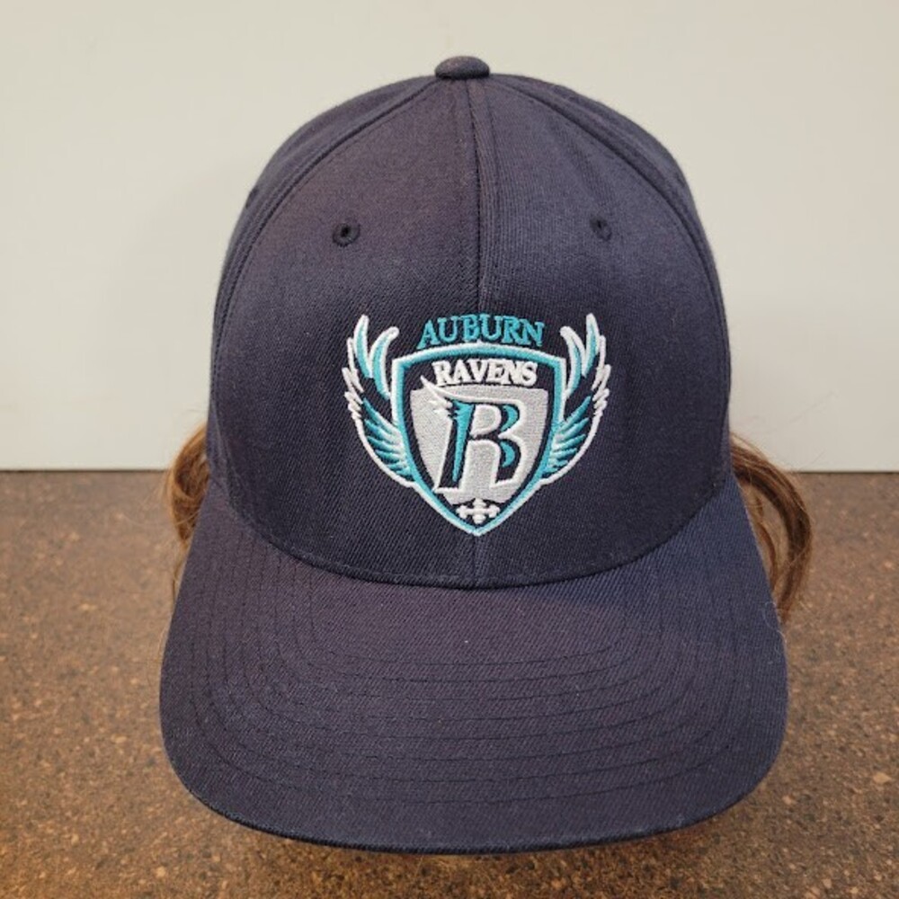 Auburn Ravens Youth Football Hat Cap Blue Fitted L-XL 7-3/8"' - 8